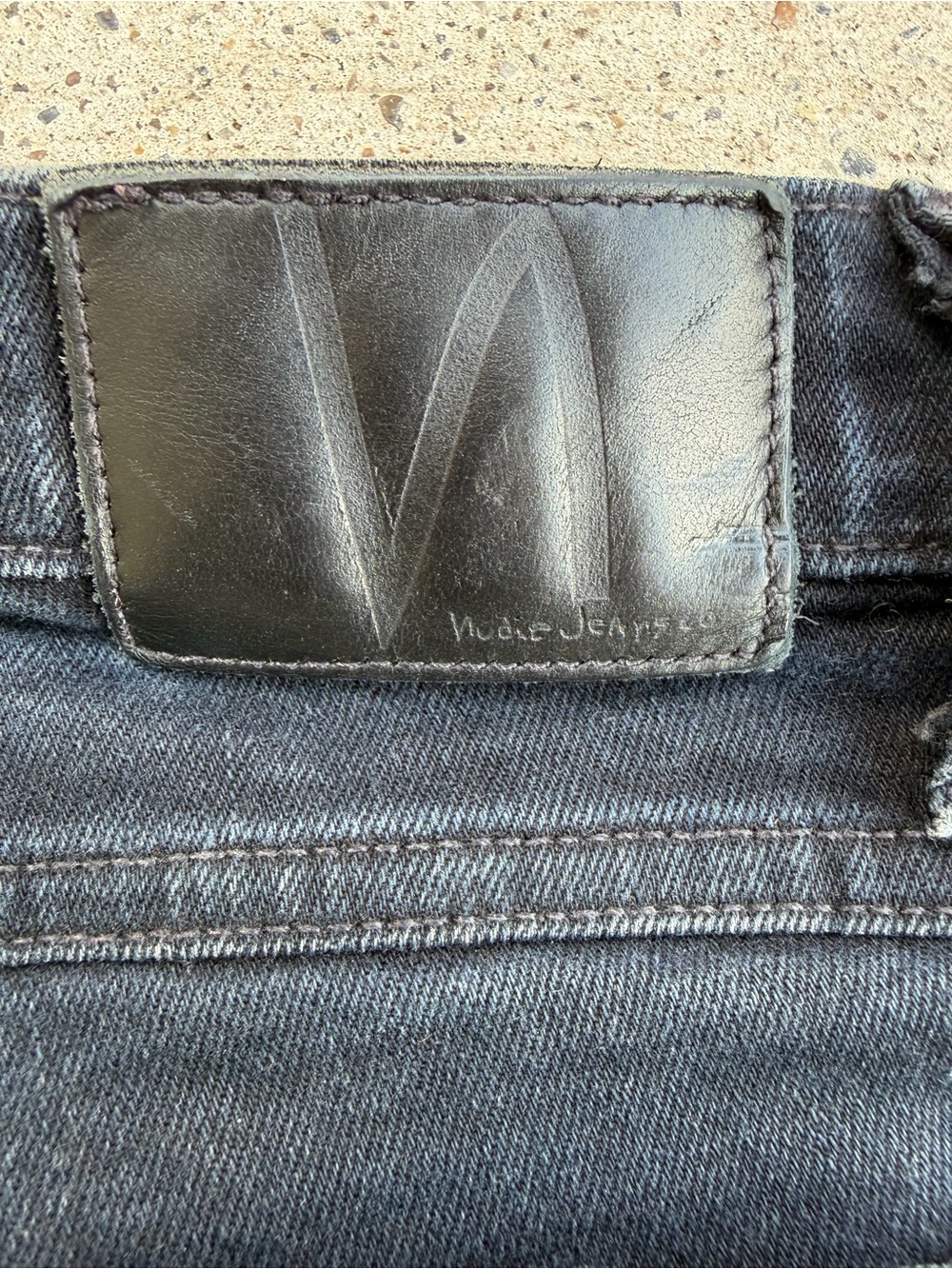 Nudie Jeans High Kai Skinny Black Organic Cotton W26 Hemmed Distressed - Picture 10 of 14